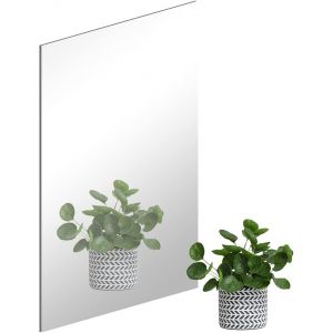 ERYI-Miroir Mural Hd Adhesif 40 X 30 Cm Miroir Pour Salon Decoratif Acrylique, Grand Miroirs Autocollant Pour Salle De Bain, Chambre, Porte, Etc - Neuf