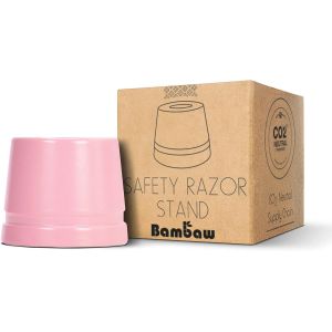 Eryi-Support Rasoir Rose, Pas Compatible Avec Tous Les Rasoirs De Sécurité, Uniquement Ceux De La Marque, Socle Pour Rasoir En Métal, Range Rasoir En Métal, Stand Pour Rasoir - Neuf