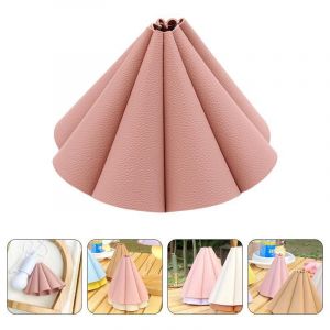 Abat-jour d'éclairage de camping Rose, revêtement en cuir, accessoires de lampadaire de jardin suspendu, abat-jour en cuir - Neuf