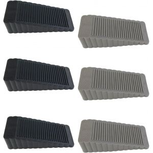 LETNERNY-Lot De 6 Butoirs De Porte En Caoutchouc Antid&eacute;rapants Et R&eacute;sistants Aux Rayures, Compatibles Avec Toutes Les Portes, Protection Pour Porte De Balcon, Bureau, Chambre D'Enfant - Neuf