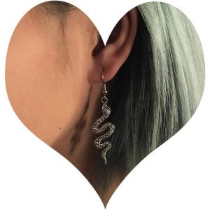Senior-Boucles D'oreilles Serpent Punk Boucles D'oreilles Serpent Argent Boucles D'oreilles Serpent Gothique Boucles D'oreilles Serpent Long Boucles D'oreilles Crochet Bijoux Pour Femmes Et Fille[L1658] - Neuf