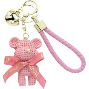 Kal-Porte Clef Ours, Porte-Clés Mignon En Résine, Porte-Clés De Dessin Animé, Porte-Clés De Mode, Décorations Sac À Main - Neuf