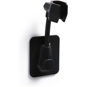 JGD-Support de pommeau de douche sans per&ccedil;age - Support de pommeau de douche - Angle r&eacute;glable - Support mural pour salle de bain - Noir - Neuf