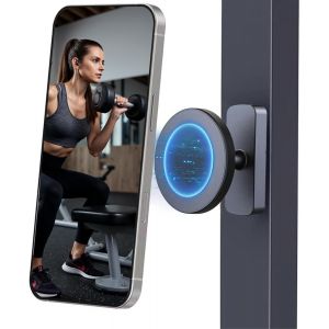 Support T&eacute;l&eacute;phone Magn&eacute;tique 360&deg; Universel, Support Aimant Telephone pour Salle de Sport, Voiture, Maison Compatible iPhone 12-16, Tous Smartphones - Neuf