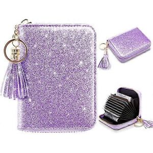 Nouveaux Produits En 2023,Petit Portefeuille De Carte De Crédit Pour Femmes Glitter Portefeuilles De Porte-Cartes De Crédit Mignons Pour Femmes - Neuf
