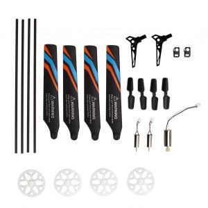 Ensemble complet de pièces de rechange pour hélicoptère, avec 7 accessoires, Kit de pièces de pales de Rotor RC pour XK K127 - Neuf