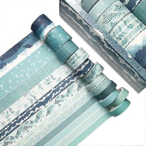 Washi Tape,12 Rouleaux D&eacute;coratifs Washi Tape Set Washi Masking Tape Rouleau Pour Journal,Artisanat Decorati - Neuf
