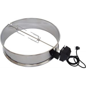 Ulteronixshop-r&ocirc;tissoire en acier inoxydable pour barbecue 57 cm | Compatible Weber Master-Touch, One-Touch & Performer | Id&eacute;ale pour poulet et gyros - Neuf