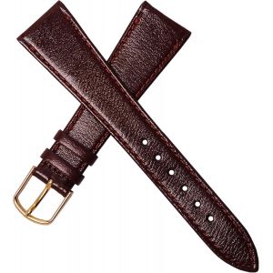 Kal-Bracelet De Montre En Cuir Véritable Grenat Pour Homme New Old Stock 1970 ¿ Bande Vintage Original ¿ Strap D'horlogerie Antique Traditionnel - Neuf