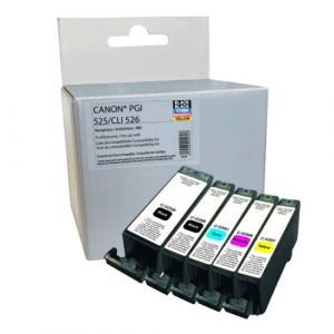 PGI525 / CLI526 - PGI-525 / CLI-526 Pack de 5 cartouches d'encre compatible Canon PGI525 / CLI526 - Canon PGI-525 / CLI-526 - 4529B001 / 4540B017 - Neuf