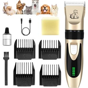 Tondeuse Chien Professionnelle, Tondeuses &Eacute;lectriques Pour Chiens Sans Fil, Tondeuse &Agrave; Poils D'animaux, Silencieux Electrique Tondeuse Pour Chien, Chats Et Animaux - Neuf