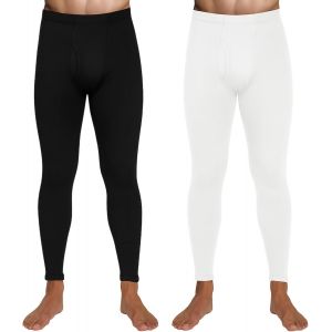 Ulteronixshop-2 Cale&ccedil;on Thermique pour Hommes Pantalon de Couche de Base Doubl&eacute; en Polaire pour Temps Froid - Neuf