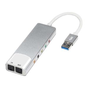 Convertisseur audio externe USB Carte audio Adaptateur casque 5.1 canaux - Neuf