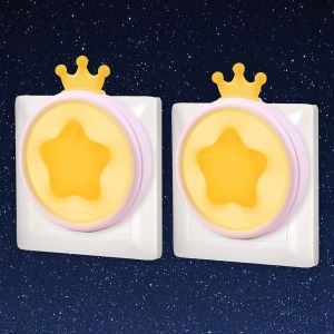 Veilleuse B&eacute;b&eacute; Prise &Eacute;lectrique, Automatique, Lot De 2, Lampe De Nuit Princesse D&eacute;coration Chambre Enfant Fille, Essentiels Nouveau N&eacute;, Lumiere Maternit&eacute; Murale, Cadeau Naissance Gar&ccedil;on - Neuf