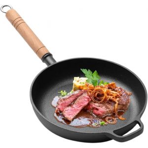 Subzonal-Po&ecirc;le 27 Cm, Po&ecirc;le &Agrave; Frire Antiadh&eacute;sive En Fonte, Poele Anti Adhesive Induction Avec Poign&eacute;e, Convient Pour Le Feu, Le Barbecue, Le Four, La Plaque Vitroc&eacute;ramique, Le Gaz, Cast Iron Skillet - Neuf