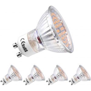 Kalanka-Lot De 4 Ampoules Led Gu10 &iquest;&iquest; Intensit&iquest;&iquest; Variable Blanc Chaud 3000 K 5 W 450 Lm Remplacement Pour Ampoules Halog&iquest;&iquest;Nes 40 W Angle D'&iquest;&iquest;Clairage 120&iexcl;&Atilde; 220-240 V Ac&iexcl;&shy; - Neuf