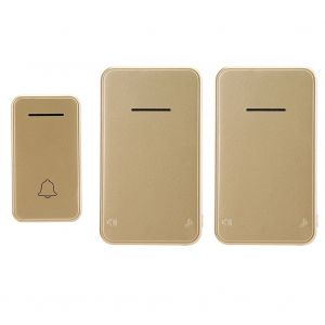 Kit de sonnette 1V2 avec emetteur-recepteur auto-alimente, numerique, etanche (Royaume-Uni 110-240 V) - Neuf