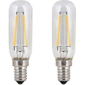 Paquet De 2 Ampoules 4w Ses Led Hotte E14 Blanc Froid 6000k T25 Ampoules À Filament De Tube 40w Remplacement Incandescent Petit Luminaire À Vis Edison Non Dimm - Neuf