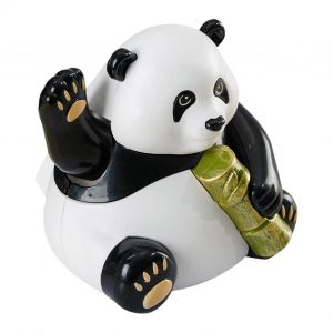 Figurine solaire dansante Panda &iquest;&iquest; t&iquest;&ordm;te oscillante, accessoire de voiture, figurine de panda de dessin anim&iquest;&iquest; pour tableau de bord, jouet de bureau pour enfants - Neuf