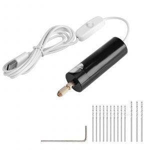 0,7-1,2 Mm Mini Perceuse À Main Électrique,Perceuse Électrique Usb Portable Pour La Fabrication De Bijoux Électrique - Neuf