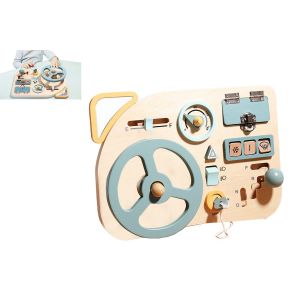 Tableau d'activit&eacute;s Montessori pour enfants - Jouet sensoriel en bois pour le d&eacute;veloppement de la motricit&eacute; fine - Neuf