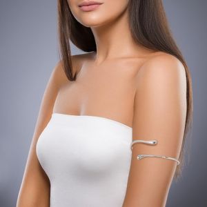 Kalsw-Bracelet De Bras Sup&eacute;rieur Argent R&eacute;glables Ouverture Brassard Bracelets Manchette M&eacute;tal Fin Lisse Spirale R&eacute;tro Minimaliste Chic Boh&egrave;me Pour Femme Bijoux Mariage &Eacute;t&eacute; Cadeau Accessoires - Neuf