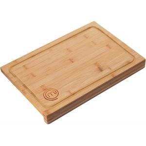 Planche À Découper En Bois, Planche De Cuisine En Bambou, Pour Viande, Jambon, Pain, Fromage, Avec Rainure Et Bord À Jus, Naturelle, Durable, 38,5 L X 26,5 L X 2 H - Neuf