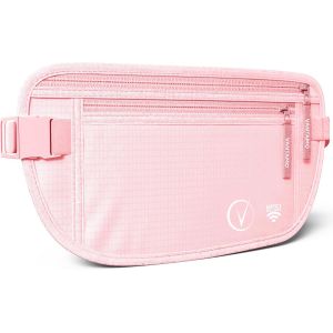 KALANKA-Sac Banane Femme Ultra Fin avec Protection RFID, Antivol Banane Homme avec Sangle Réglable, Ceinture Course à Pied Légère pour Voyage et Sport, Pochette Secrète pour Telephone et Passeport - Neuf