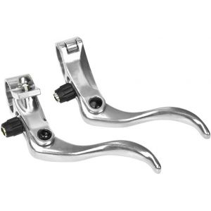 Subzonal-1 Paire Levier Frein Velo, Poign&eacute;e Levier De Frein Coupe V&eacute;lo Frein Main Universel Replacement Pour V&eacute;lo Vtt Fit 24mm(Argent) - Neuf
