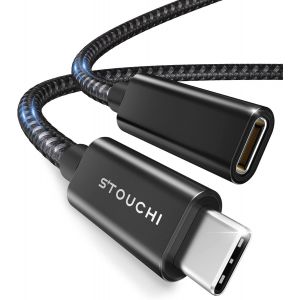 Thef-Câble D'extension Usb C 1,5m,Nouvelle Version Typec 3.2 Mâle Vers Femelle Charge Rapide Et Transfert De Données Audio Pour Galaxy Tab S8,Pad,M1 M2 Mac Mini/Pro,Galaxy S22,Chargeur Mag-Safe - Neuf