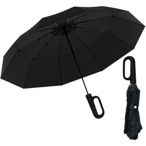Parapluie, Parapluie Pliant Automatique Parapluie Invers&eacute; Compact Parapluie Pliant Ouverture Et Fermeture Automatique Grand Parapluie Solide Anti Vent Parapluie De Voyage - Neuf