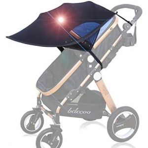 Pare-Soleil Universel Pour Poussette, Anti-Uv, Upf50+, Pare-Soleil Réglable, Coupe-Vent, Protection Solaire, Protection Uv Pour Poussette, Nacelle, Landau - Neuf
