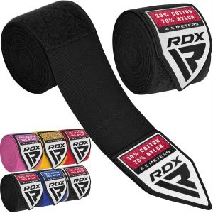 Bandes Boxe Sous Gants,Bandage De 4,5m,Élastique Pour Le Pouce,Boxing Inner Gloves Hand Wraps,Protection Du Poignet,Arts Martiaux Muay Thai Mma,Kickboxing,Entraînement Au Sac Hommes Femmes.[B788] - Neuf