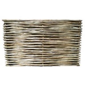 Panneau Bois Eucalyptus Tressé ? 180 X 150 Cm ? Bois Poli ? Homologué Piscine ? Fabrication Européenne - Neuf