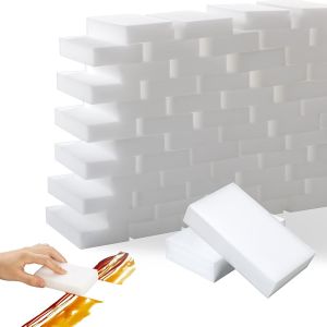 KALANKA-100 Pi&egrave;ces Eponge Magique &Eacute;ponge Eponges Vaisselles &Eacute;ponges Lavables et R&eacute;utilisables Nettoyant M&eacute;nager Gomme Magique Multi Surfaces, Nettoie sans Rayures Cuisine, Salle de Bain - Neuf