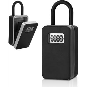 CHECARZHN--NO1-Boite A Clés, Boite A Clefs Murale Avec Manipuler, Boite Clefs Secur e Exterieur, Boite A Clé Avec Code, Extérieur Étanche Métal Boîte À Clé Sécurisée Pour Entrepôts,Porte,Entrées De S - Neuf
