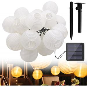 KAL-Guirlande Lumineuse Solaire D'Extérieur - Résistante Aux Intempéries - 12 M - 40 Led - 8 Modes - Guirlande Lumineuse Solaire D'Extérieur - Décoration D'Extérieur Pour Jardin, Balcon, Terrasse, - Neuf