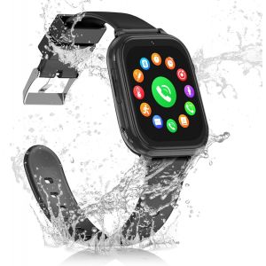 Montre Connect&eacute;e Enfant Gps, 4G Montre Gps Enfant Tracker Avec Appels Vid&eacute;o, Wifi, Sos, Mode Classe, Whatsapp, R&eacute;veil, Ip68 &Eacute;tanche Montre Telephone Avec Sim No&euml;l Cadeaux 5-14 Ans[Z1628] - Neuf