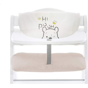 Coussin Chaise Haute B&eacute;b&eacute; Highchair Pad Deluxe, Compatible Avec Chaises Alpha+, Beta+ Et Arketa, Lavable En Machine, Fixation Scratch, Stretch Beige - Neuf