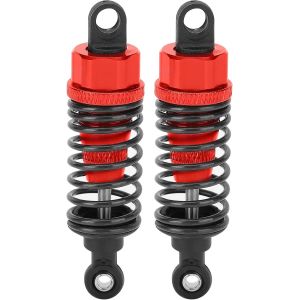KAL-Amortisseur Rc, Amortisseur Réglable À Ressort De 70 Mm Amortisseur En Métal Rc Adapté Aux Voitures Traxxas Slash 2Wd Rc(Rouge) Accessoires De Voitures Miniatures - Neuf