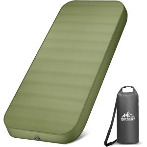 Letnerny-Tapis De Camping Ultra Épais De 10,2 Cm, Avec Sac De Pompe, Matelas De Couchage Gonflable Pour Lit Simple, Pour Randonnée, Voyage, Voiture, Tente, 4 Saisons - Neuf