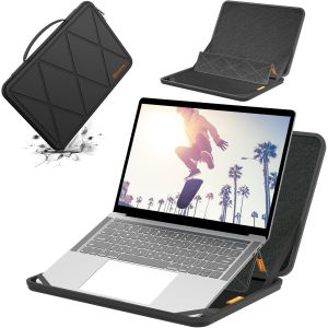Ms79 Housse De Protection En Eva Rigide Avec Support Compatible Pour 15,6 Pouce Hp Envy X360 15-Fh0097Nr, Pour Pavilion X360 Convertible - 15-Er1000, Pour Hp Envy X360 15-Ew1047Nr[ZHB2105] - Neuf
