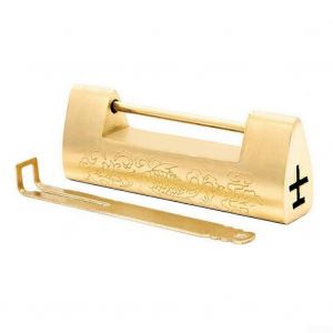 Cadenas En Laiton Fonctionnel Au Design Antique Intemporel, A Vocation Decorative (Laiton) - Neuf