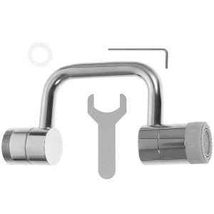 Rallonge de robinet pivotante &agrave; 360 degr&eacute;s pour cuisine et salle de bain - Neuf