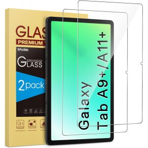 KALANKA-2 Pack Protection &Eacute;cran en Verre Tremp&eacute; pour Samsung Galaxy Tab A11+ / A11 Plus / A9+ / A9 Plus, 11 pouces, HD Clair Transparent, Duret&eacute; 9H avec, sans Bulles - Neuf