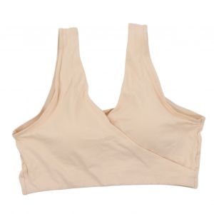Soutien-Gorge D'allaitement Couleur Chair Sans Armatures Croise Pratique Pour L'allaitement, Le Sommeil, Les Sous-Vetements De Maternite, Taille M - Neuf