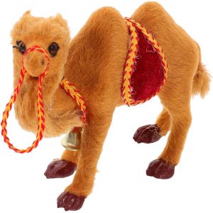 BHHBB-Figurines de chameau, accessoires de crèche, peluche Bactrian, chameau, statue d'animaux sauvages du monde à collectionner pour la décoration - Neuf