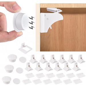 S&eacute;curit&eacute; Placard B&eacute;b&eacute;,12 Serrures + 3 Cl&eacute;s Securite Placard Enfant Bloc Porte Securite Bebe Bloque Porte B&eacute;b&eacute; Bloc Tiroir Securite Bebe Bloque Tiroir Securite Enfant Magn&eacute;tique Cabinet De S&eacute;curit&eacute; - Neuf