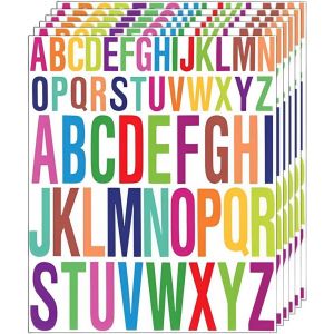 6 Pcs Autocollants Lettre, Alphabet Color&eacute; Gommettes, Lettres Adh&eacute;sives Scrapbooking Stickers Scrapbooking Lettres Autocollants Alphabet Pour Artisanat, Bo&icirc;tes Aux Lettres (Color&eacute;) - Neuf