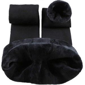 Femmes Dames Thermique Hiver Épais Velours Extensible Polaire Doublé Leggings Pantalon Élastique Taille Haute Serré Taille :M Edition - Neuf